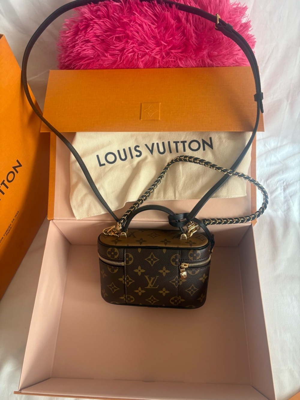 Louis Vuitton Brown Monogram Vanity Crossbody with Gold Hardware - Picture 3 of 10